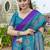 Violet ethnic motifs woven design kanjeevaram saree
