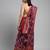 Purple ethnic motifs zari silk blend patola saree