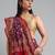 Purple ethnic motifs zari silk blend patola saree