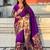 Purple woven design zari paithani saree
