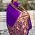 Purple woven design zari paithani saree