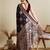 Magenta ethnic motifs woven design zari banarasi saree