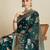 Green ethnic motifs woven design zari banarasi saree