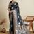 Black ethnic motifs woven design zari  banarasi saree