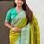 Green woven design zari kanjeevaram saree