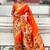Orange woven design zari paithani saree