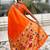 Orange woven design zari paithani saree