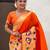 Orange woven design zari paithani saree