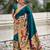 Green woven design zari paithani saree