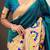 Green woven design zari paithani saree