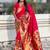 Pink woven design zari paithani saree