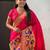 Pink woven design zari paithani saree