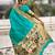 Sea green woven design zari silk blend paithani saree