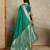 Green woven design zardozi satin mysore silk saree