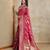 Red woven design zardozi satin mysore silk saree