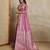 Pink woven design zardozi satin mysore silk saree