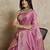 Pink woven design zardozi satin mysore silk saree