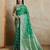 Green woven design zardozi satin mysore silk saree