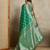 Green woven design zardozi satin mysore silk saree