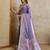 Lavender woven design zari satin mysore silk saree