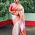 White woven design zari silk blend baluchari saree
