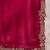 Maroon embellished embroidered saree with cut work border