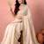 White embellished zari tissue designer saree
