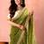 Green embellished zari tissue saree