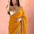 Yellow embellished zari tissue designer saree