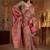 Multicolor ethnic motifs silk blend heavy work banarasi saree