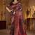 Black ethnic motifs silk blend heavy work banarasi saree