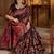 Black ethnic motifs silk blend heavy work banarasi saree