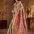 Lime ethnic motifs embroidered silk blend heavy work banarasi saree