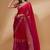 Pink pink floral woven design zari detailed  chiffon saree