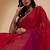 Pink pink floral woven design zari detailed  chiffon saree