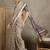 Cream ethnic motifs ajrak printed  crepe block print saree