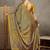 Mustard floral ajrak printed  crepe block print saree