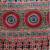Black floral ajrak printed  crepe saree