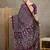 Magenta women modal ajrak block  crepe block print saree with blouse piece