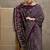 Magenta women modal ajrak block  crepe block print saree with blouse piece
