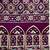Magenta women modal ajrak block  crepe block print saree with blouse piece
