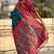 Green woven design zari silk blend paithani saree