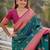 Green woven design zari silk blend paithani saree