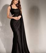 Black tissue saree
