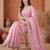 Pink embroidered tissue saree