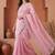 Pink embroidered tissue saree
