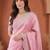 Pink embroidered tissue saree