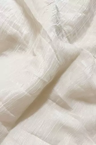 White tissue designer saree