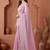 Lavender embroidered tissue saree
