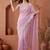 Lavender embroidered tissue saree